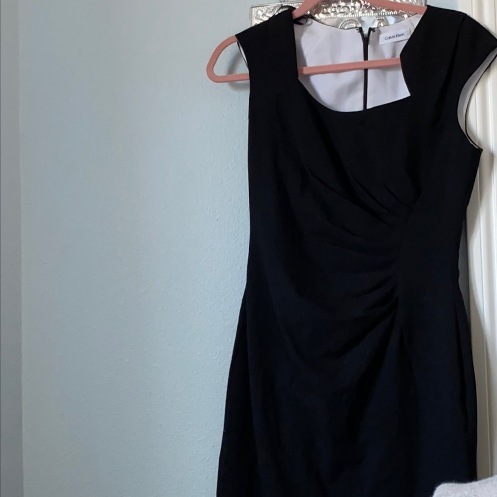 Calvin Klein size 6 black cocktail or work dress